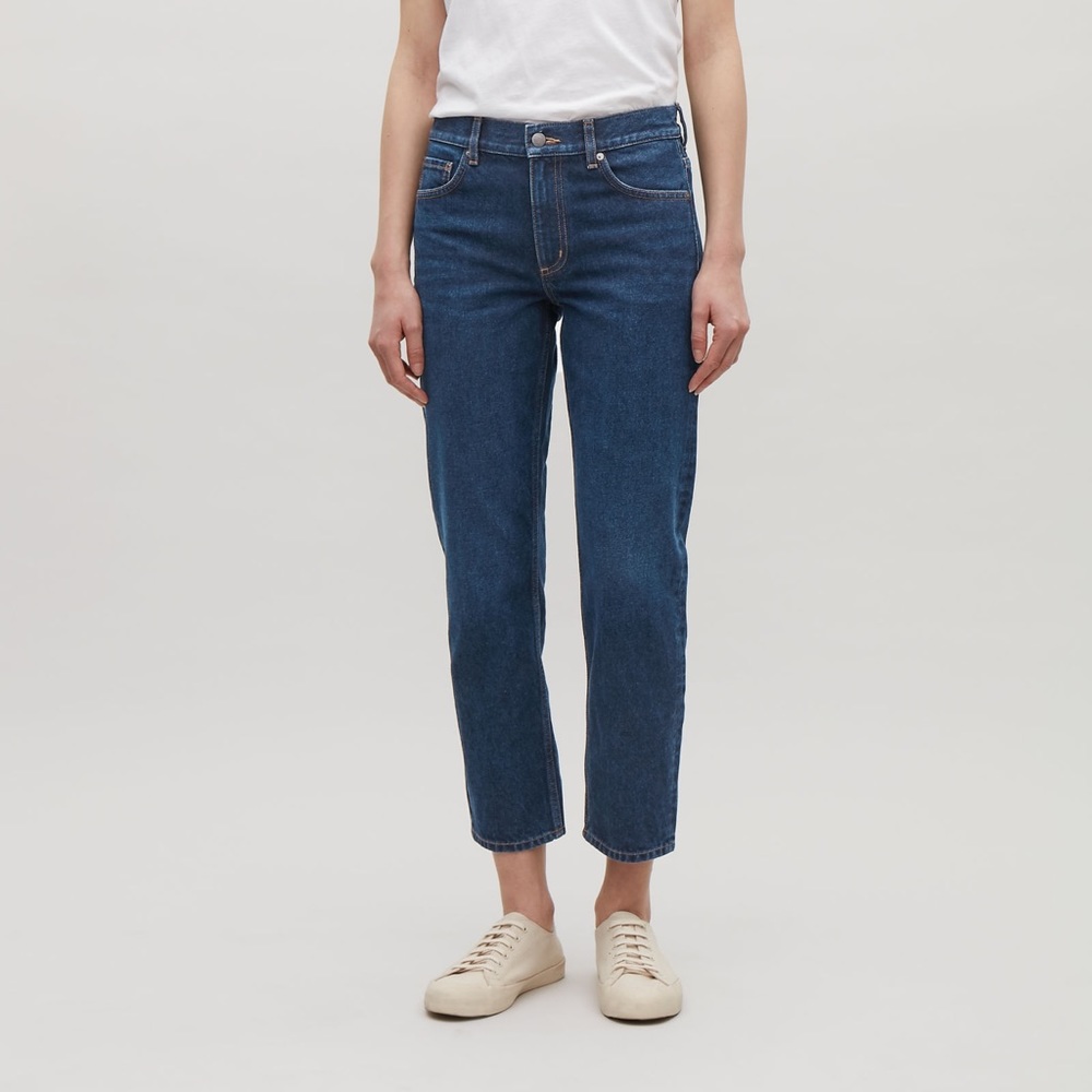 COS Slim Fit Low Rise Blue Denim Jeans